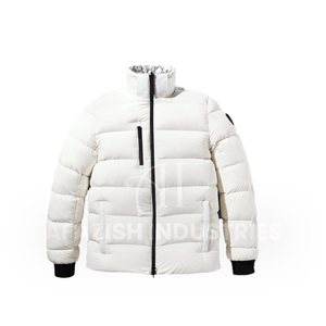2022 personnalisé hommes hiver doudoune dernier Style à manches longues décontracté avec col montant en gros pas cher prix uni Beige - Product Image 2