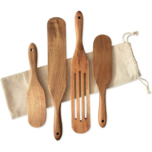 Best selling <b>kitchen</b> <b>accessories</b> cooking spatula made of wood non-stick cookware wooden spatulas - Product Image 6
