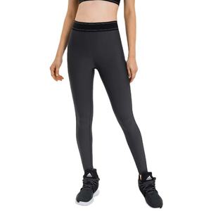 <b>Women's</b> High Waisted Solid Light <b>Grey</b> <b>Leggings</b> Full Length Sporty Tight Pants - Product Image 4