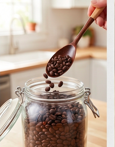 Ensemble de 4 couverts à manche en bois, finition brune, style artisanal, pour la maison, la cuisine, le café, le restaurant et les repas. - Product Image 6