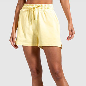 Shorts Deportivos de Cintura Alta para Mujer, Transpirables, con Efecto Push-Up, con Cinturón y Ribete de Piel, Ajuste Ceñido, 100% Algodón, Marca Privada OEM - Product Image 1