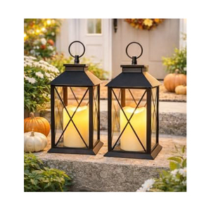 Luxury Gold Metal <b>Candle</b> Lantern <b>Holder</b> With <b>Glass</b> <b>Hurricane</b> Vase Stylish Modern Home Decor Centerpiece Lantern - Product Image 2