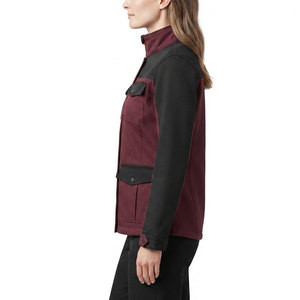 Veste utilitaire tendance pour femme, fermeture éclair intégrale, poches pratiques, veste de travail simple pour les activités de plein air et l'usage quotidien - Product Image 3