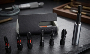 7Pcs 25mm Phillips Pozidriv S2 Steel Forged <b>Screwdriver</b> Bit Set Black Oxide Finish with Holder Taiwan Quality - Product Image 5