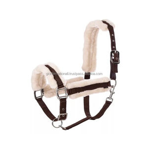 Harnais de cheval à double boucle réglable, personnalisable, en nylon, avec rembourrage confortable en fourrure de vison. - Product Image 2