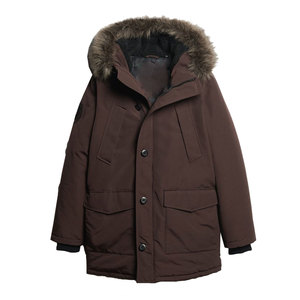 Nouvelles parkas épaisses et chaudes pour hommes, manteaux d'hiver décontractés pour hommes, vestes matelassées en coton à col montant pour hommes - Product Image 1