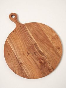Planche à découper ronde en bois avec poignée, épaisseur 1,5 cm - H a CRAFT - Product Image 2
