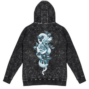 Sudadera con Capucha de Corte Holgado con Lavado Ácido, Sudadera de Algodón Personalizada con Lavado Vintage, Ropa Urbana para Uso con Logotipo - Product Image 2