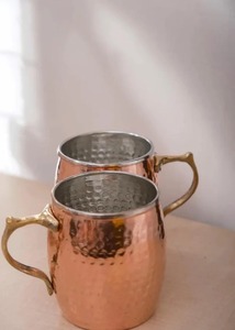 Vaso Clásico de Metal, Taza de Cobre 100% Puro Hecha a Mano, Taza de Cobre de Alta Calidad para Bebidas, Hotel, Bar, Hogar, Escuela - Product Image 6