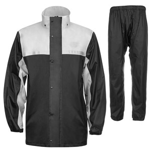 Ensemble de survêtement de ski de luxe pour homme, coupe-vent, avec fermeture éclair, en nylon réfléchissant noir, facile à porter - Product Image 5