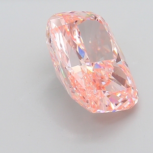 Diamante Cultivado en Laboratorio Jk Creation ADK 339, Color Naranja Rosado Intenso Vibrante, Corte Maestro Tipo Cojín, Color Blanco Radiante F, Certificado IGI - Product Image 2