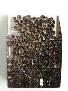 Quartz fumé naturel 4 mm, taille brillante ronde, meilleure qualité, pierre précieuse en vrac pour la fabrication de bijoux - Product Image 5