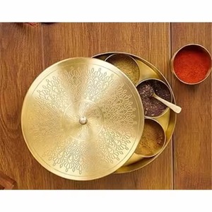 Contemporary Style Wooden Masala Organizer Handmade High Quality <b>Spice</b> Storage Container for Kitchen Use - Product Image 6