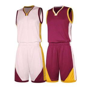 Seragam Basket Berkualitas Tinggi Desain Kustom 100% Poliester Pakaian Basket Seragam Laris Manis Seragam Basket Nyaman - Product Image 1