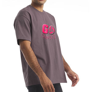 Camiseta Personalizada con Estampado 3D en Relieve, 100% Algodón Poliéster, Talla Grande, Logotipo de Diseñador, Camiseta para Hombre - Product Image 3