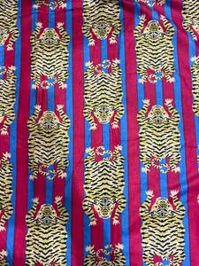 Tela de Algodón Orgánico Hecha a Mano con Estampados de Animales Indios, Teñido a Mano con Diseños Florales, Impresión Serigráfica, para Bolsas, Cortinas, Fundas, Niños - Product Image 2