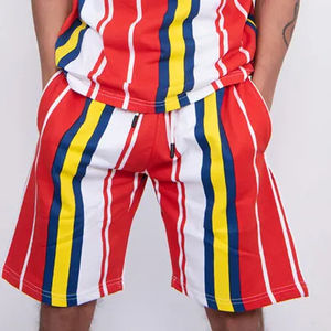 Ensemble short et t-shirt pour homme en coton respirant, prix abordable, sublimation, haute visibilité, dernier design. - Product Image 3