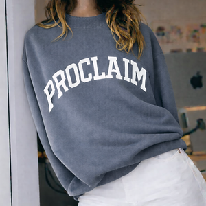 Sweat-shirt d'hiver oversize à col montant pour femme, coupe ample, en tissu doux, style streetwear décontracté, haut de mode quotidien - Product Image 4