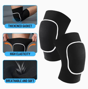 Genouillère souple et respirante Coexistence, à enfiler, pour un soutien et une protection unisexe, toutes saisons, en Spandex fin, universelle - Product Image 3