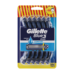 Gillette Blue3 Premium pour hommes avec technologie exfoliante révolutionnaire pour une peau lisse à chaque rasage - Product Image 1