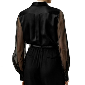 Camisa de Satén con Botones Vintage para Mujer, de la Mejor Calidad, Camisa Elegante de Seda para Oficina, Blusa Blanca de Manga Larga - Product Image 5