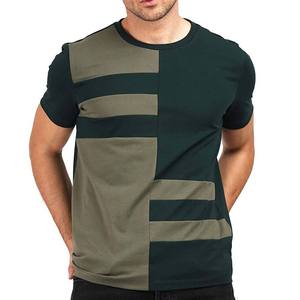 T-shirt décontracté pour homme, col rond, tricoté, 100% coton, couleur unie, séchage rapide, respirant, écologique, coupe ample - Product Image 4