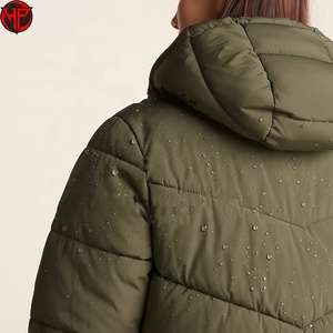 Manteau long en duvet pour femme, veste matelassée à capuche, imperméable, vêtements d'extérieur d'hiver, logo personnalisé, veste longue matelassée d'hiver pour femme - Product Image 4
