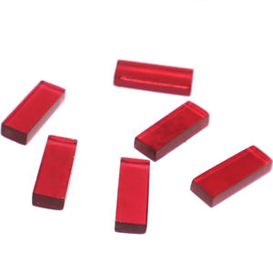 Tourmaline rose naturelle, quartz hydro, cabochon, pierre précieuse de forme rectangulaire 10x20mm, pierre en vrac pour la fabrication de bijoux, vente en gros - Product Image 2