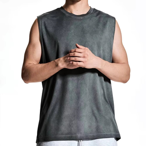 เสื้อกล้ามผู้ชายขายส่ง คุณภาพสูง ผ้าฝ้าย 100% สวมใส่สบาย ทรงสี่เหลี่ยม พร้อมปรับแต่งได้ เนื้อผ้านุ่ม ระบายอากาศได้ดี - Product Image 1