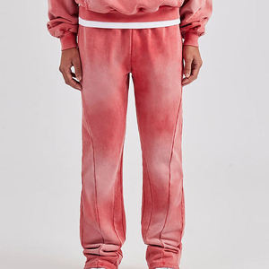 New Acid Wash Fleece Fabric Made Pullover Hoodies Sets Latest Fashion Best Price Comfortable Fitted Adjustable String Tracksuits - Product Image 5