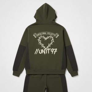 Custom Unisex Acid Wash Applique Patch Zip Hoodie Shorts <b>Set</b> Graphic Streetwear OEM ODM Private Label Apparel Manufacturer - Product Image 2