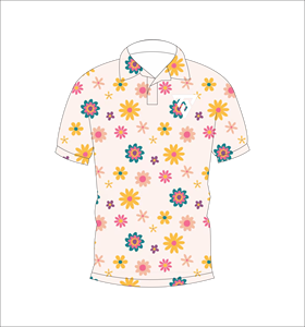 Camisa Polo para Hombre con Estampado Floral Colorido, Casual, de Verano, Manga Corta, Transpirable, para Golf - Product Image 4