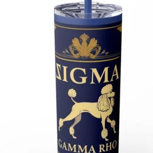 20oz Sigma Gamma Rho <b>Skinny</b> Tumbler Stylish Insulated Stainless Steel Travel Drink Cup Reusable Sorority Drinkware Gift with - Product Image 6