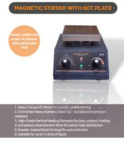 Agitateur magnétique MAYALAB OEM avec plaque chauffante en acier inoxydable 300, vitesse de chauffe réglable, usage en laboratoire, 230V 2kW - Product Image 2