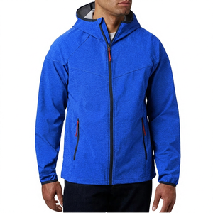 Chaqueta de Forro Polar con Capucha para Hombre, Color Sólido, Cierre de Cremallera, Resistente al Viento, Informal, para Otoño, Corte Regular, Material de Poliéster - Product Image 4