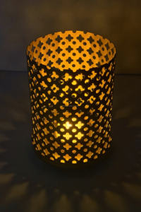 <b>Tea</b> <b>Light</b> Votive Tabletop Decoration Gold Votive <b>Candle</b> Holder for Christmas Home Festive Ramadan Decoration Round and Square - Product Image 5