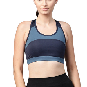 Full Supportive High Support Breathable Fitness Yoga Heat-Transfer Printed Customize Spandex/Nylon Women Sports <b>Bra</b> Removable - Product Image 2