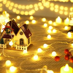 Luci a stringa a globo collegabili da 43FT con 100 LED, 8 modalità, luce bianca calda, luci di Natale con spina e telecomando, luci fatate da appendere - Product Image 3