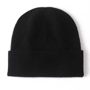 Gorro de lana personalizable con diseño de rayas, puño elástico, suave, unisex, para adultos, precio de fábrica, venta al por mayor - Product Image 4