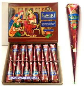 Henna Mehndi <b>Cones</b>-Red Black & Natural Colors 12-Pack for Body Art <b>Party</b> & Fashion Use - Product Image 5