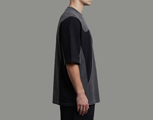 เสื้อยืดฮิปฮอปผู้ชายทรงโอเวอร์ไซส์ แขนสั้น ผ้าเจอร์ซีย์คอตตอน 100% น้ำหนักเบา 180 กรัม สองสี คุณภาพสูง สไตล์สุดฮิต สำหรับฤดูร้อน - Product Image 6