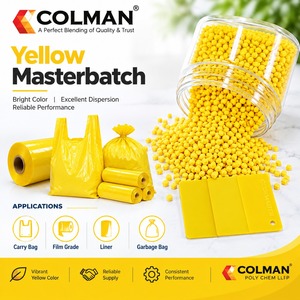 Masterbatch Jaune de Qualité Supérieure pour l'Extrusion de Films Plastiques, l'Emballage par Soufflage et le Moulage par Injection Haute Performance - Product Image 2