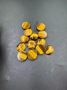 พลอยตาเสือธรรมชาติคุณภาพสูงขนาด 25 มม. ทรงกลมสีเหลือง เกรดพรีเมียม สำหรับทำเครื่องประดับ ขายส่งอัญมณี - Product Image 2