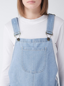 Salopette décontractée en coton pour femme, bretelles réglables, douce et confortable, idéale pour les activités de plein air ou le streetwear - Product Image 5