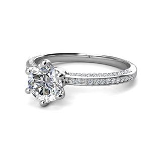 Anillo de compromiso de moissanita, joyería de diamante cultivado en laboratorio, Plata de Ley 925, <span class=keywords><strong>2</strong></span> / 1 quilate, novedad - Product Image 2