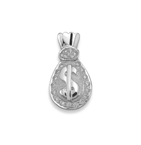 Colgante de Dólar de Plata de Ley 925 con Piedra CZ para Mujer y Hombre, Joyería Elegante Inspirada en Monedas, Regalo de Lujo - Product Image 1