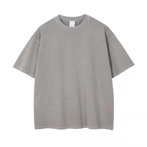 T-shirt ample vintage à manches courtes pour hommes grandes tailles, 100 % coton, 250 g, style streetwear, personnalisé, nouvelle collection 2023 - Product Image 4