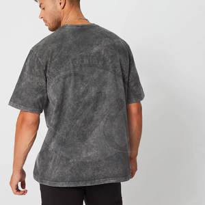 T-shirt homme le plus vendu, col rond, impression logo personnalisé, délavé à l'acide, manches courtes - Product Image 2