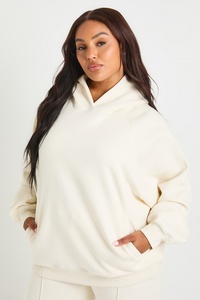 Sudadera con capucha extragrande para mujer, informal, holgada, de forro polar, con bolsillo canguro, manga larga, conjunto de ropa de descanso - Product Image 1