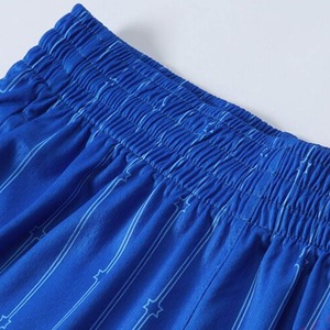 Pantalones Cortos de Baloncesto para Hombre, Estilo Urbano, Ecológicos, de Satén, Cintura Elástica, Transpirables, Corte Regular, Color Sólido, Ropa Deportiva de Verano - Product Image 5
